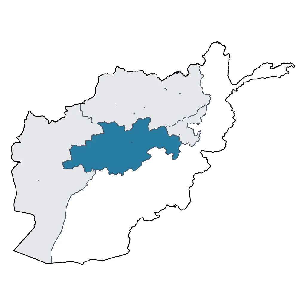 Map showing regions suitable for Beach & Sea in Afghanistan. Overall suitability: marginal.