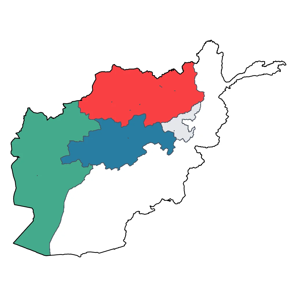 Map showing regions suitable for Educational & Exploratory in Afghanistan. Overall suitability: very_good.