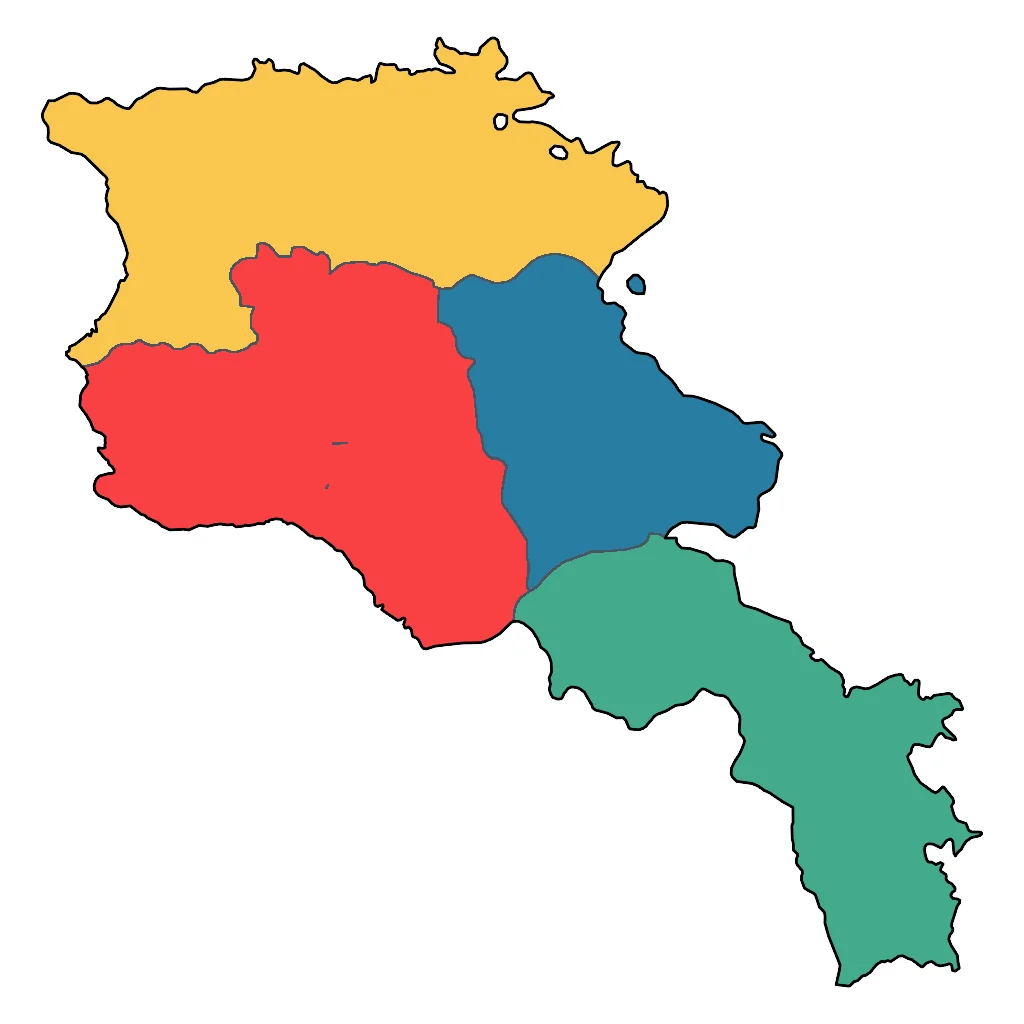 Map showing regions suitable for Educational & Exploratory in Armenia. Overall suitability: very_good.