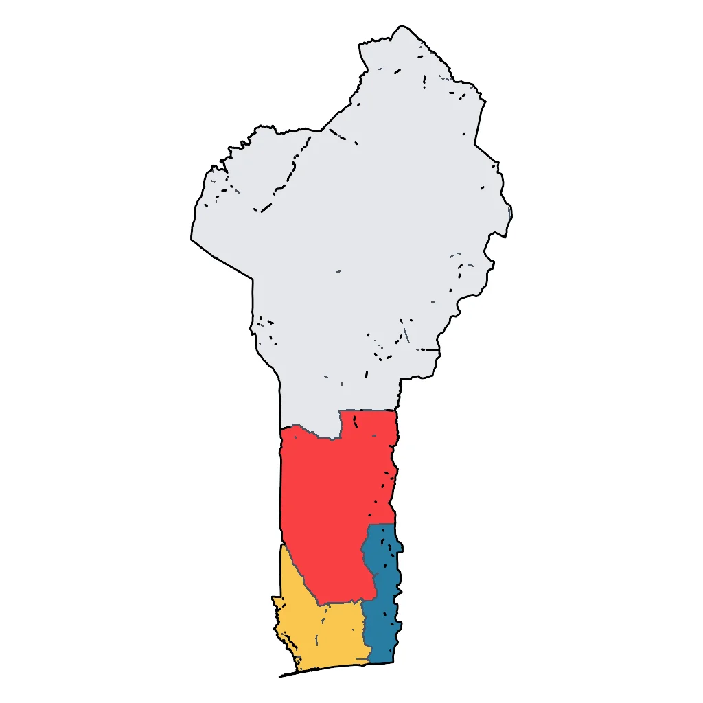 Map showing regions suitable for Educational & Exploratory in Benin. Overall suitability: very_good.