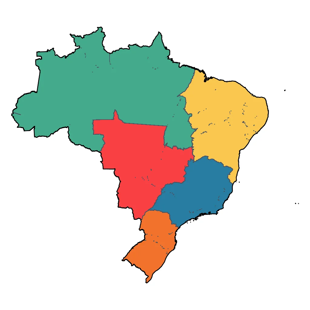 Map showing regions suitable for Relaxation & Wellness in Brazil. Overall suitability: very_good.