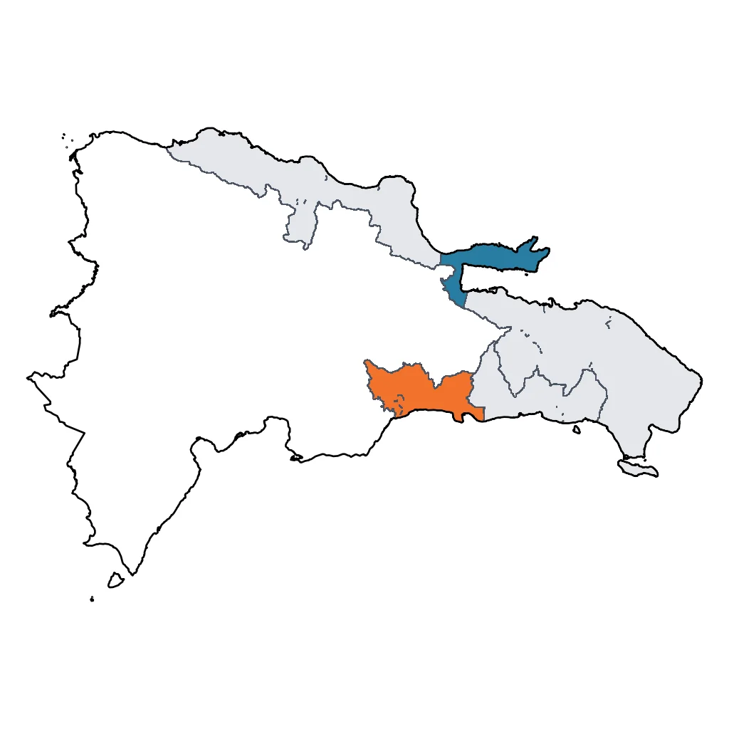 Map showing regions suitable for Educational & Exploratory in Dominican Republic. Overall suitability: very_good.