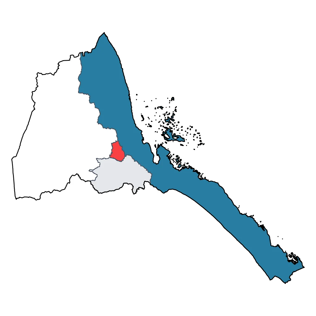 Map showing regions suitable for City & Cultural in Eritrea. Overall suitability: very_good.