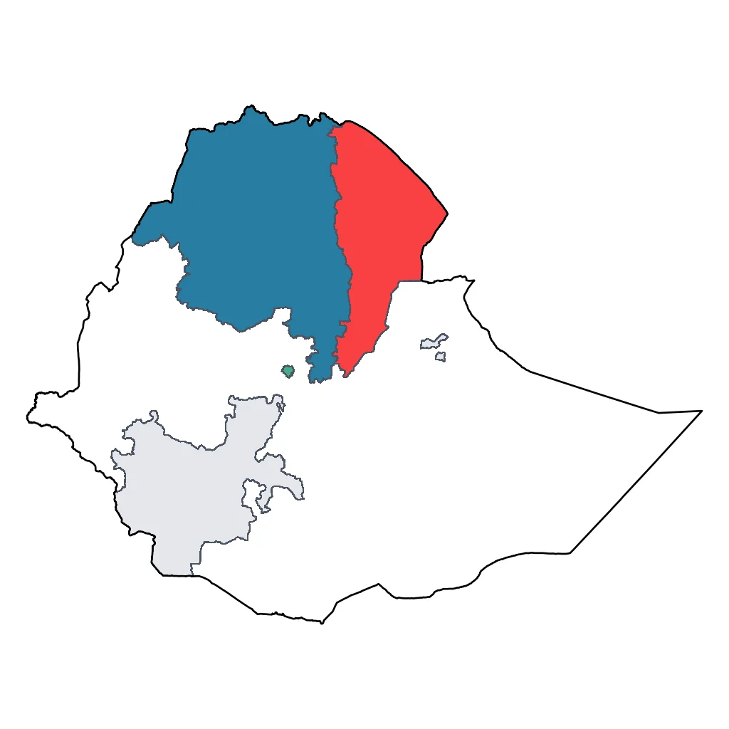 Map showing regions suitable for Sports & Active in Ethiopia. Overall suitability: good.