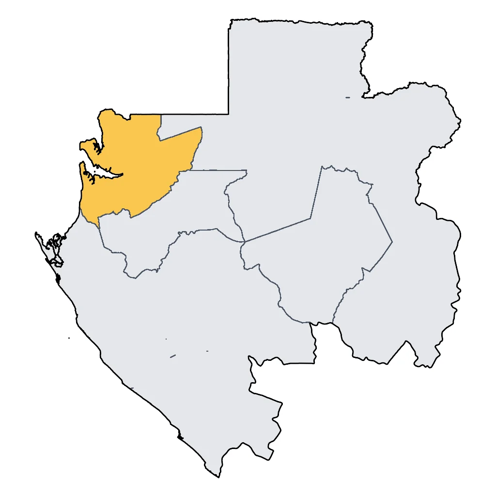 Map showing regions suitable for City & Cultural in Gabon. Overall suitability: good.