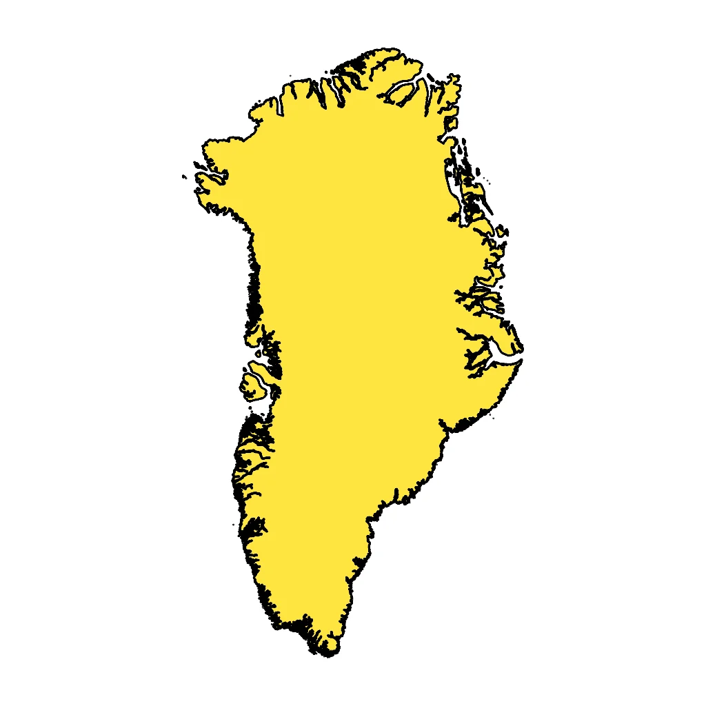 Map showing regions suitable for Educational & Exploratory in Greenland. Overall suitability: very_good.