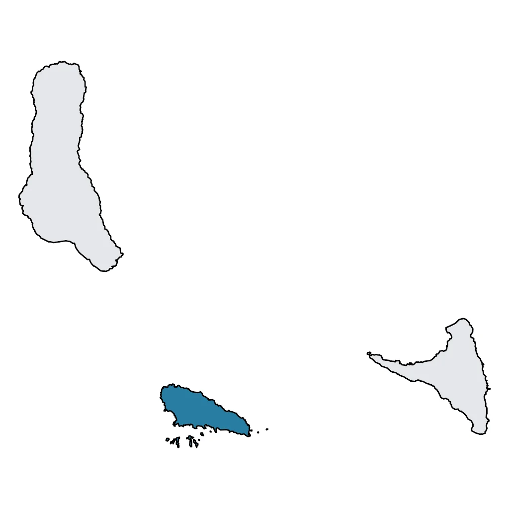 Map showing regions suitable for Educational & Exploratory in Comoros. Overall suitability: good.