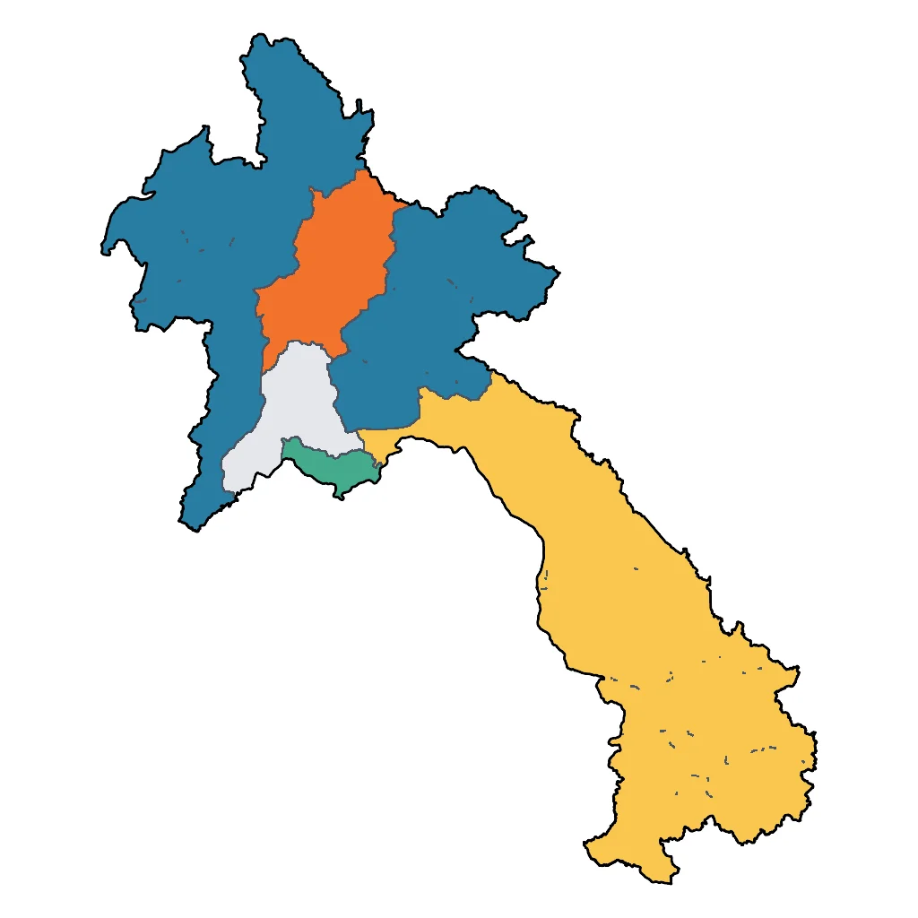 Map showing regions suitable for Educational & Exploratory in Laos. Overall suitability: very_good.