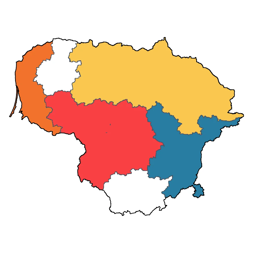Map showing regions suitable for Educational & Exploratory in Lithuania. Overall suitability: very_good.
