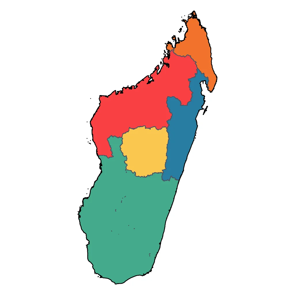 Map showing regions suitable for Educational & Exploratory in Madagascar. Overall suitability: very_good.