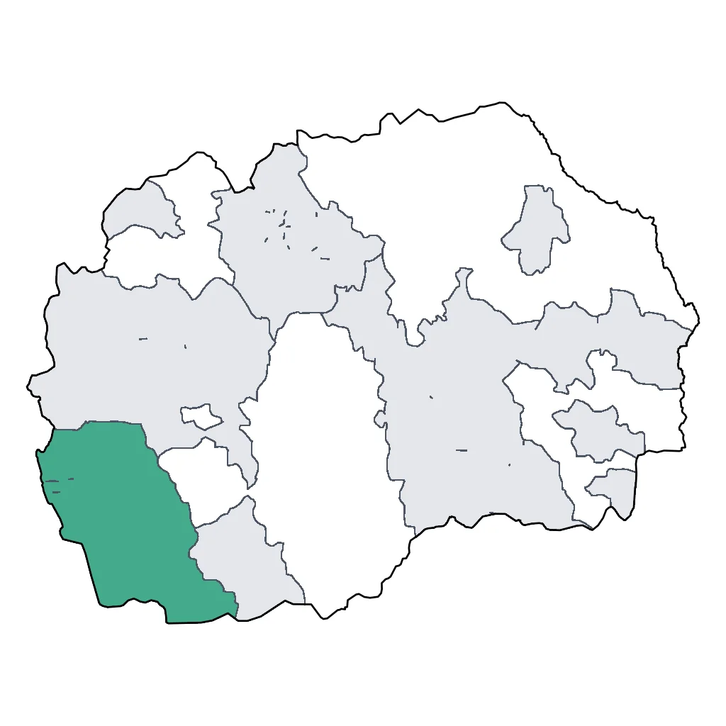 Map showing regions suitable for Beach & Sea in North Macedonia. Overall suitability: good.