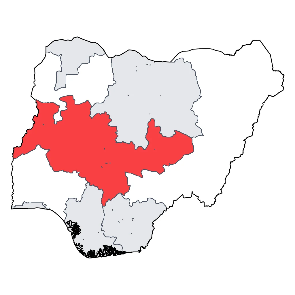 Map showing regions suitable for Relaxation & Wellness in Nigeria. Overall suitability: marginal.