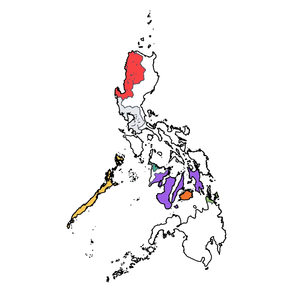 Map showing regions suitable for Sports & Active in Philippines. Overall suitability: excellent.