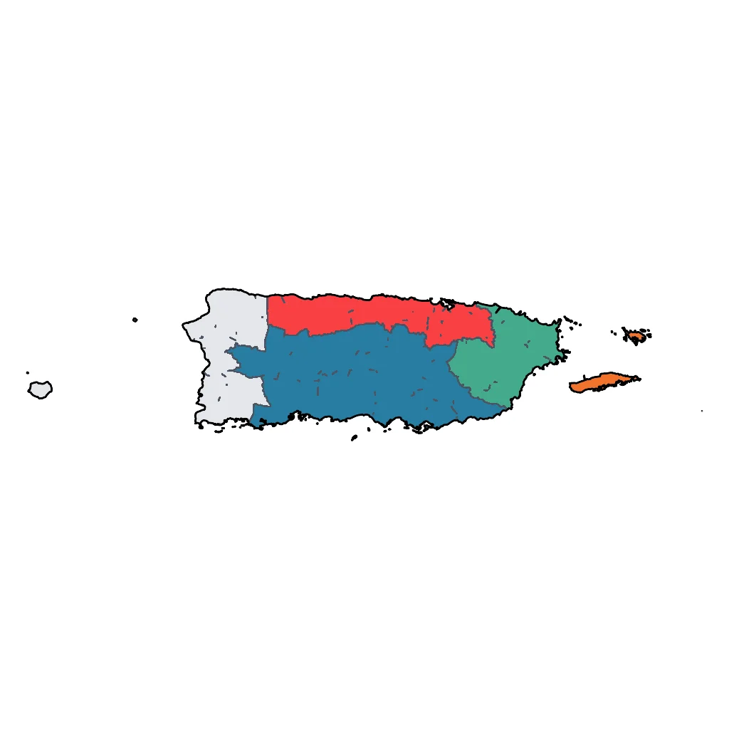 Map showing regions suitable for Educational & Exploratory in Puerto Rico. Overall suitability: very_good.