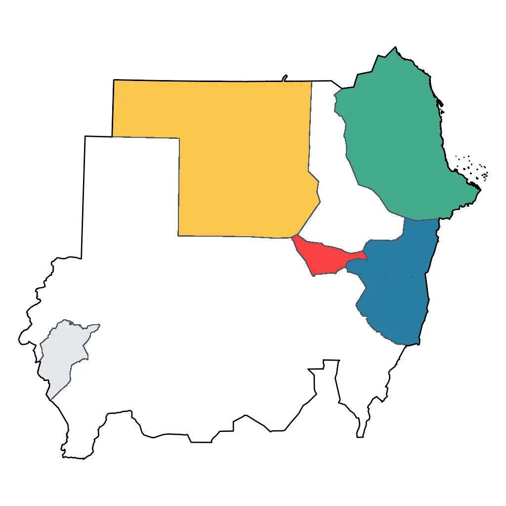 Map showing regions suitable for Educational & Exploratory in Sudan. Overall suitability: very_good.