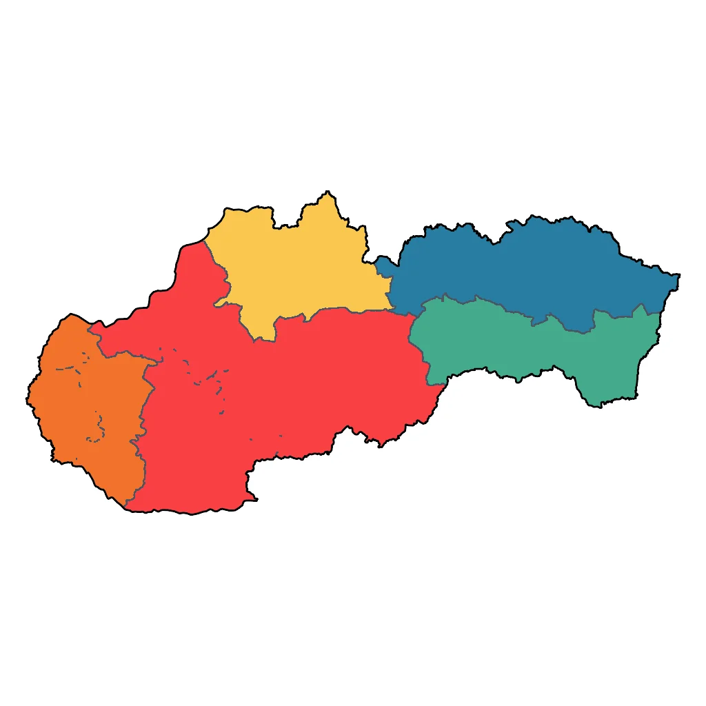 Map showing regions suitable for Educational & Exploratory in Slovakia. Overall suitability: very_good.