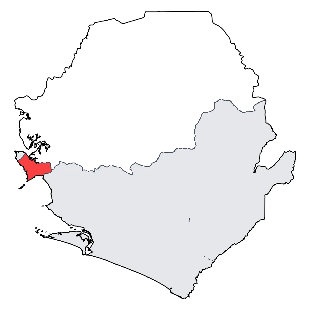 Map showing regions suitable for Relaxation & Wellness in Sierra Leone. Overall suitability: good.