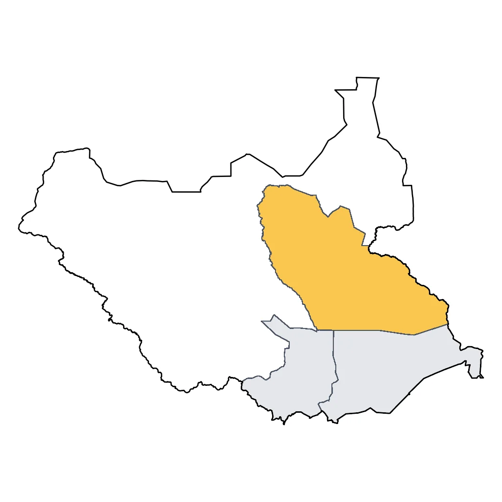 Map showing regions suitable for Educational & Exploratory in South Sudan. Overall suitability: good.