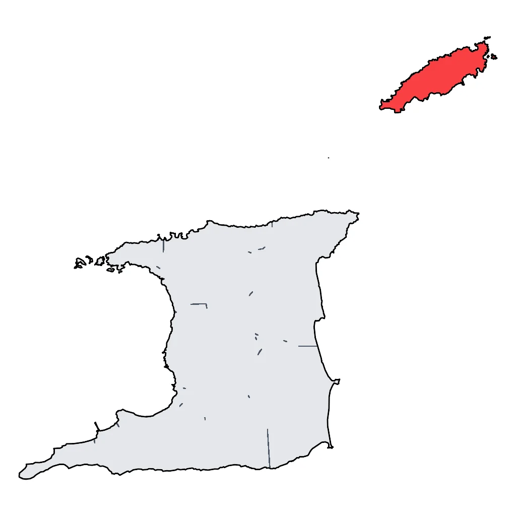 Map showing regions suitable for Relaxation & Wellness in Trinidad and Tobago. Overall suitability: very_good.