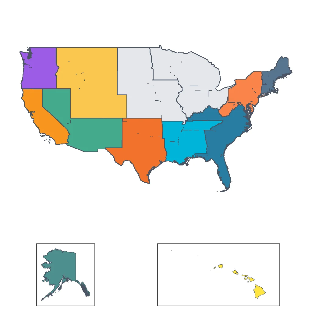 Map showing regions suitable for Sports & Active in United States. Overall suitability: very_good.