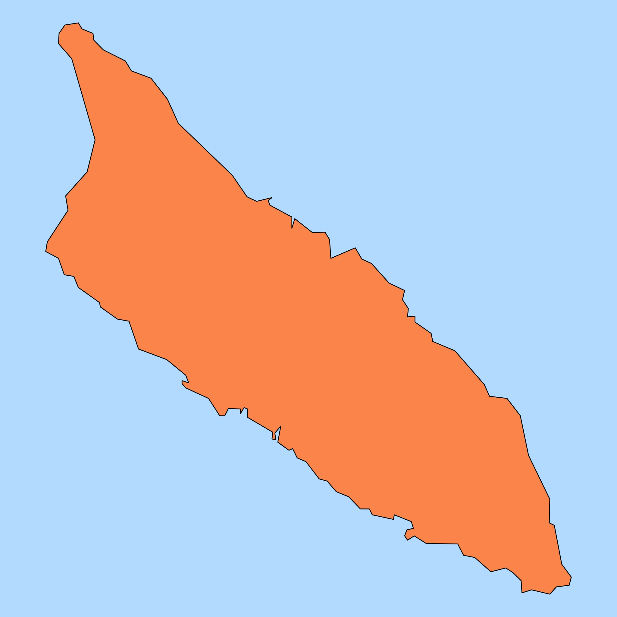 Map of Aruba