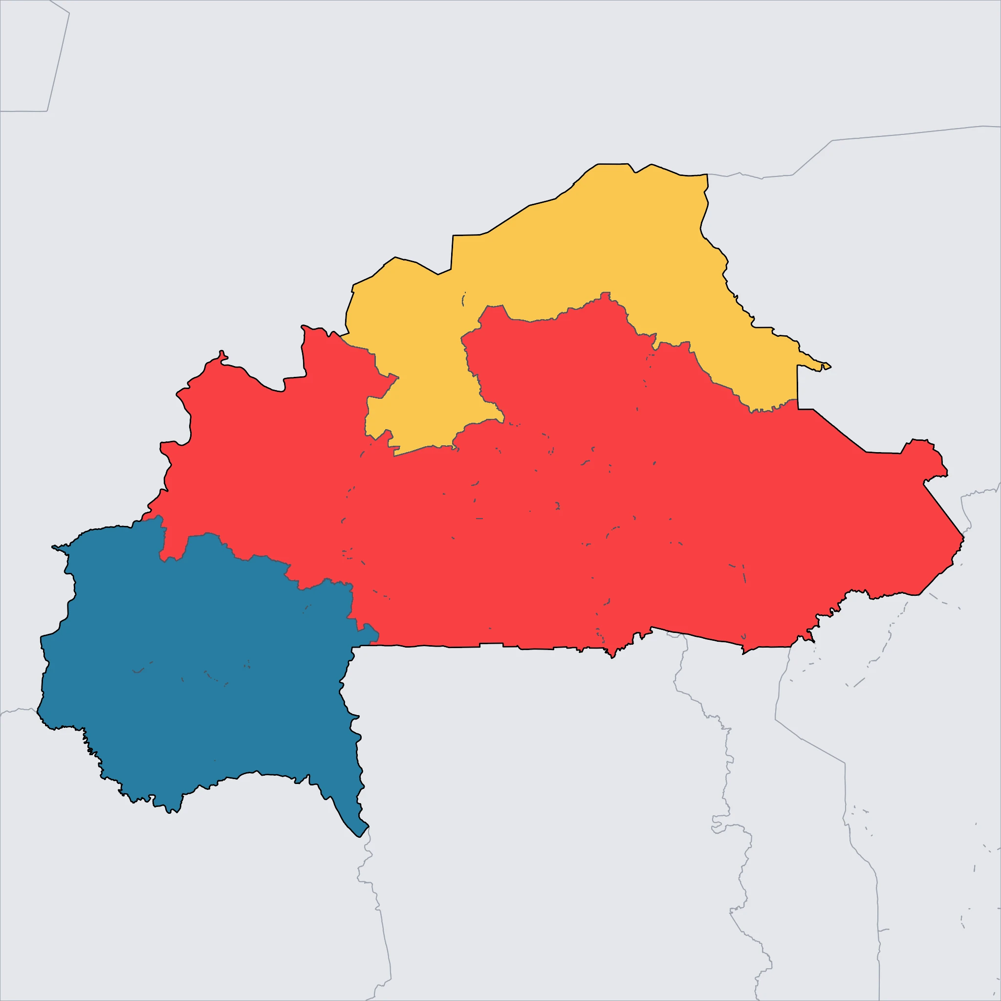Map of Burkina Faso