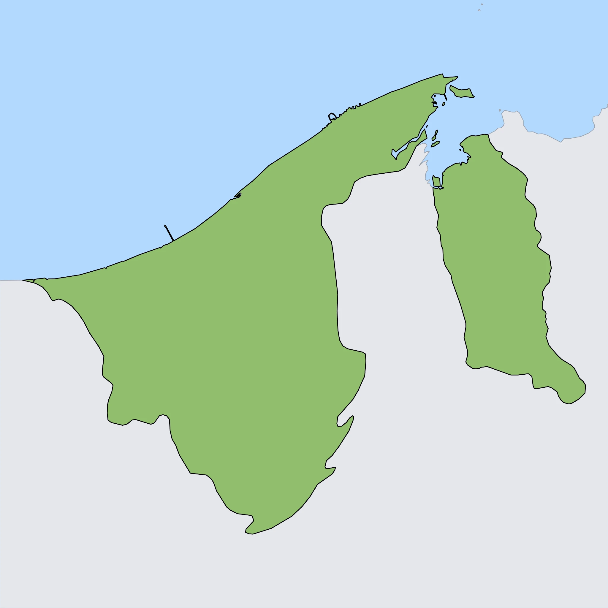 Map of Brunei