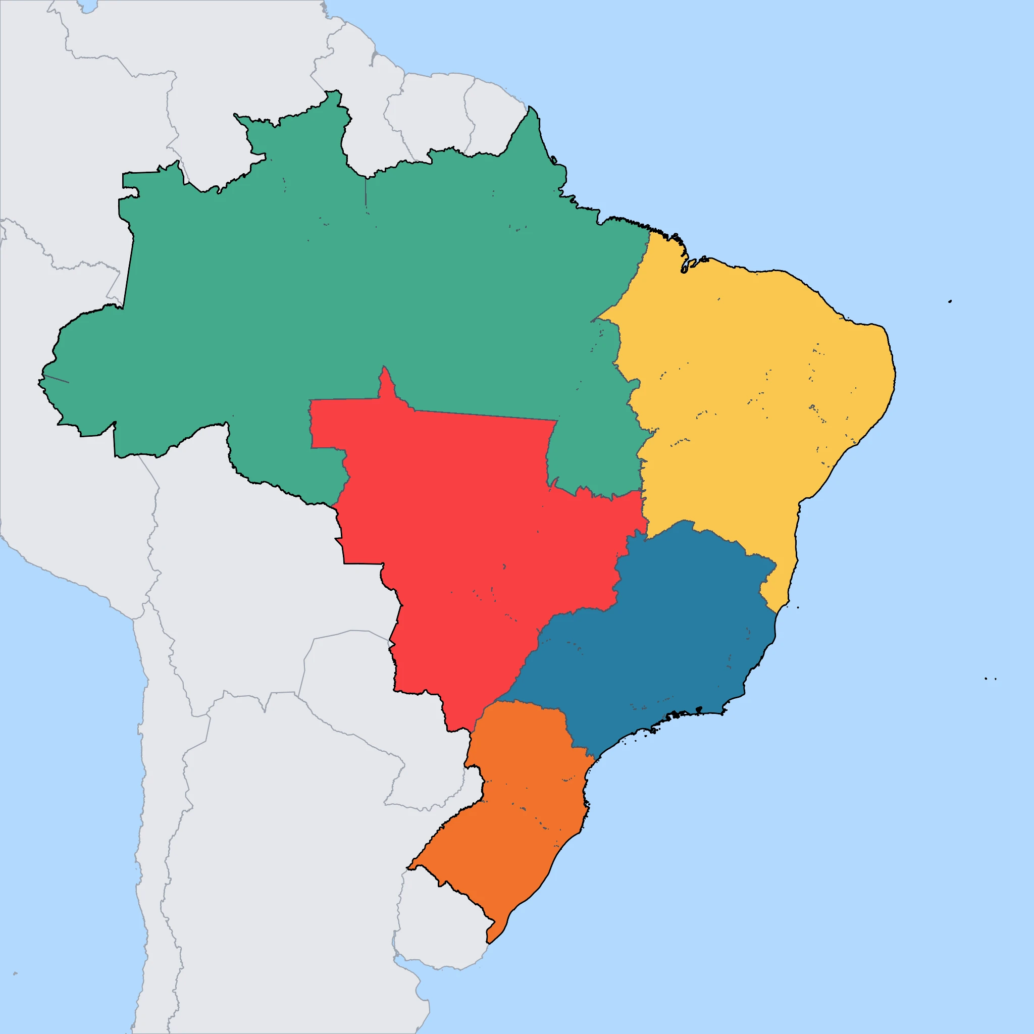 Map of Brazil