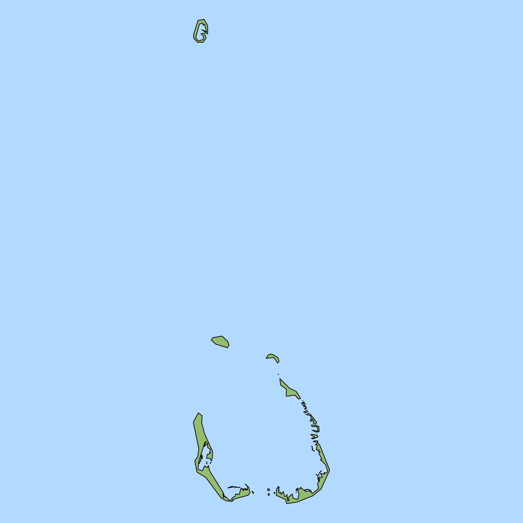 Map of Cocos (Keeling) Islands