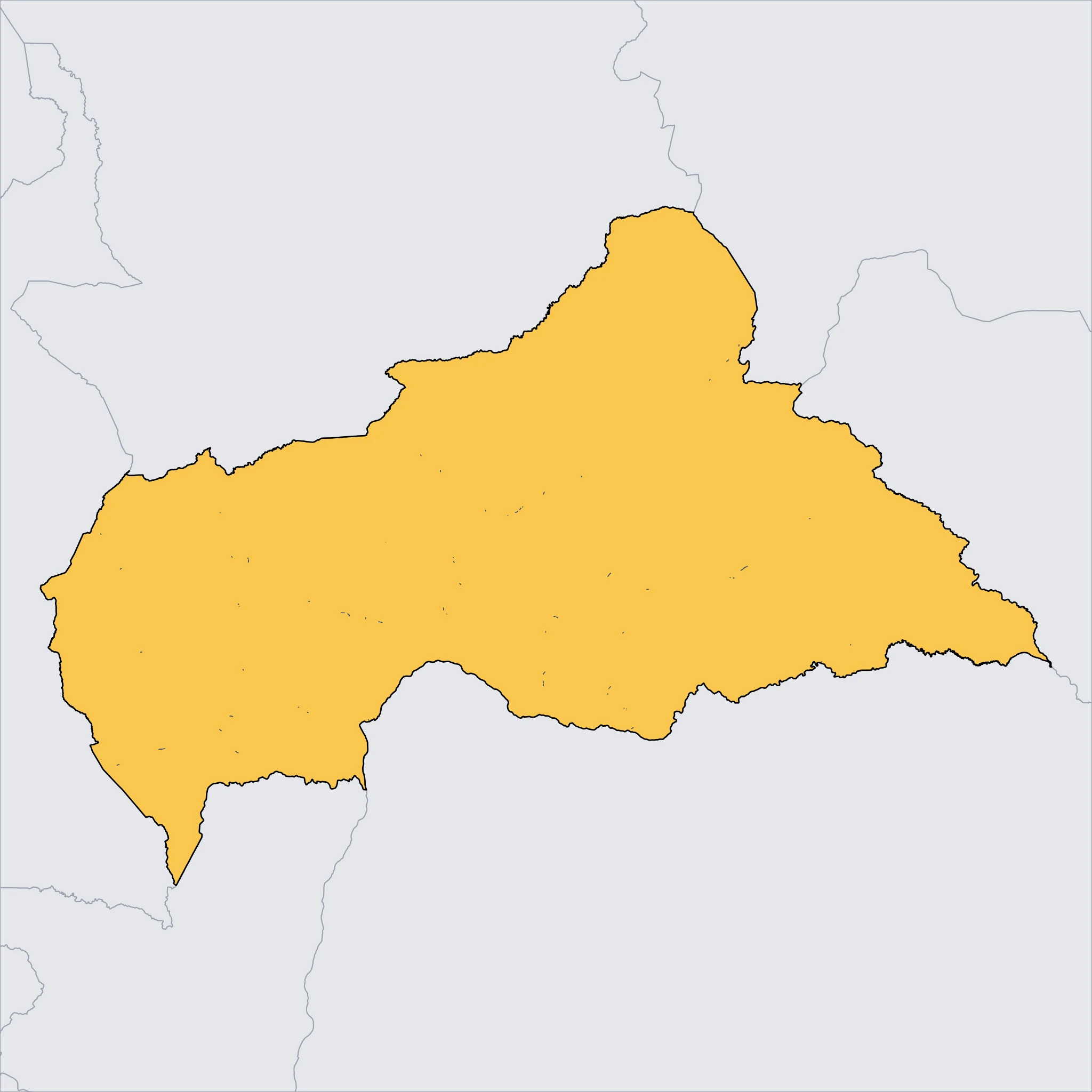 Map of Central African Republic