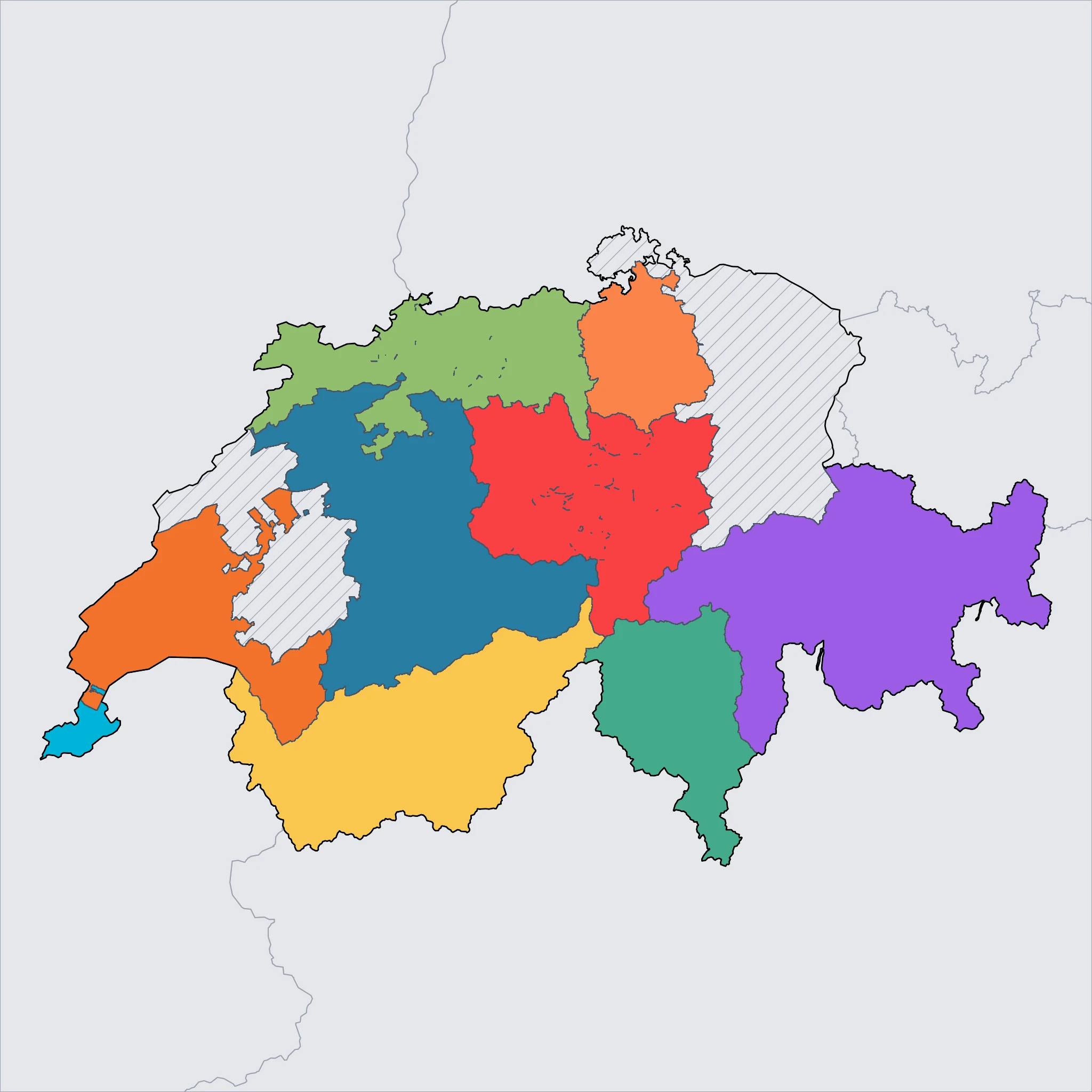 Map of Switzerland