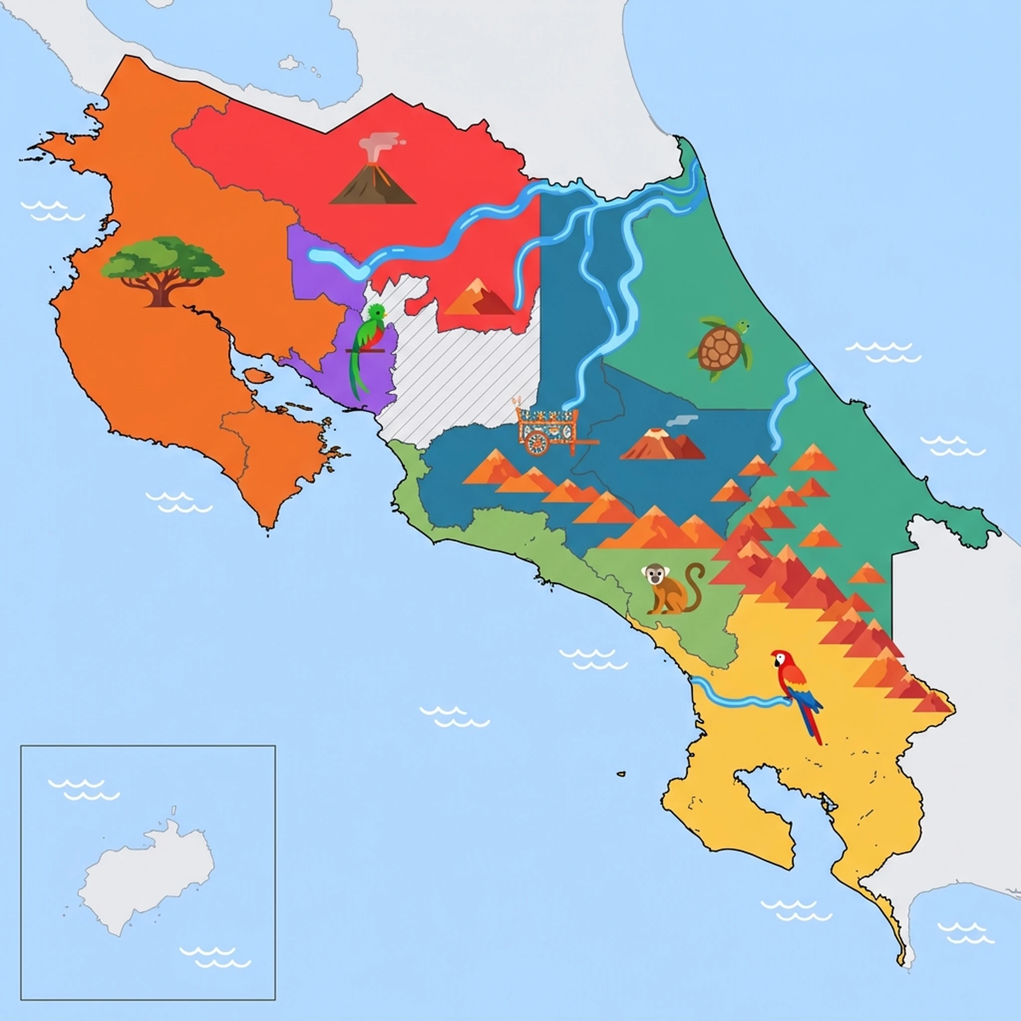 Map of Costa Rica