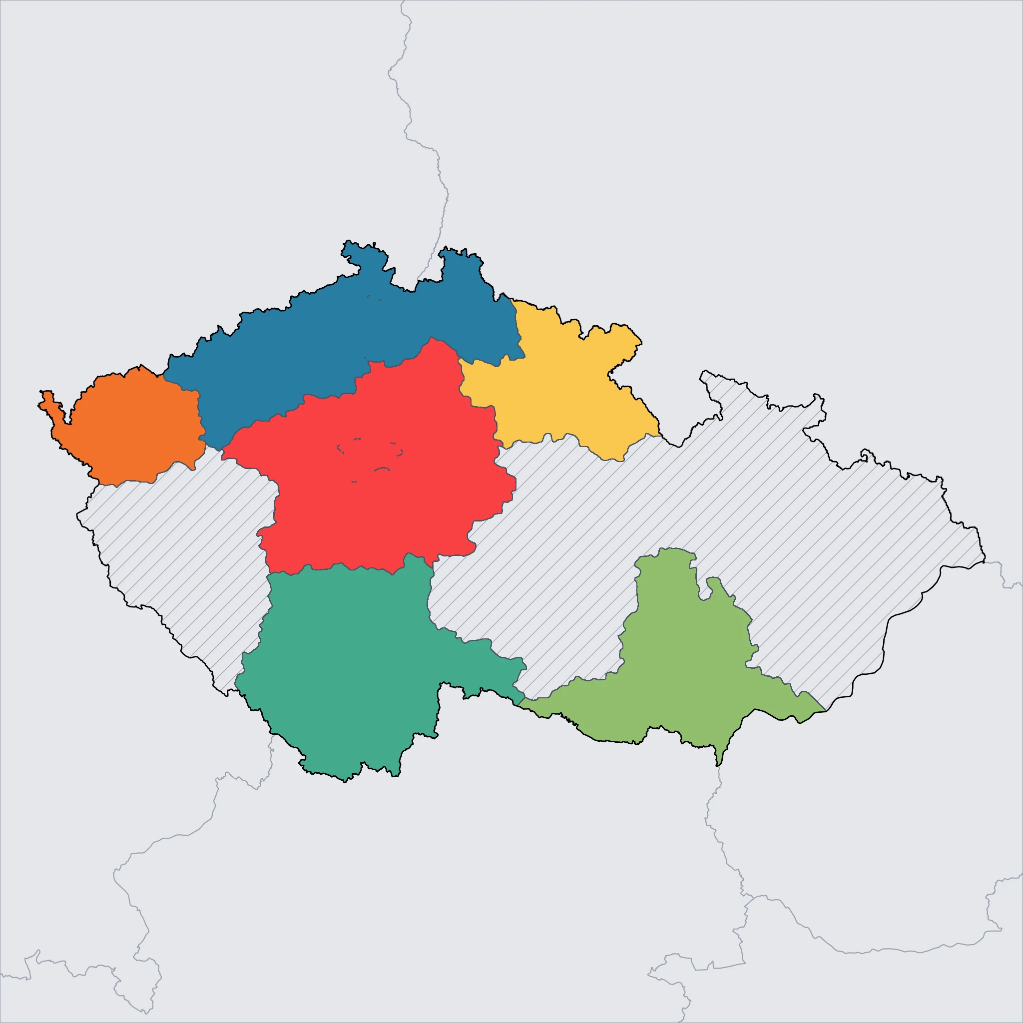 Map of Czech Republic