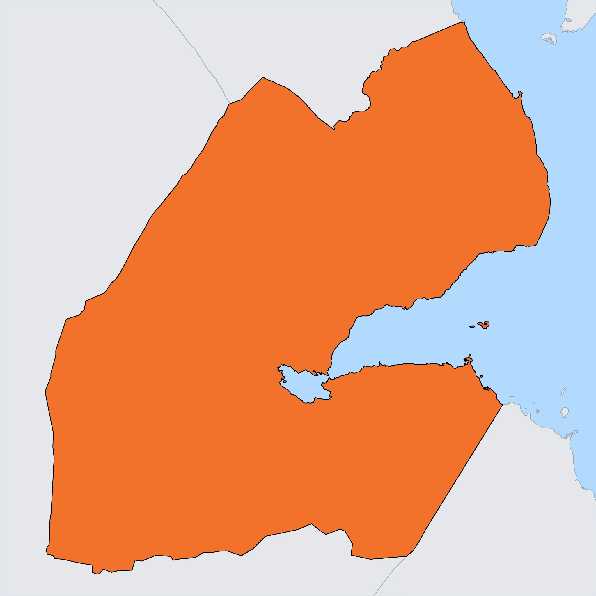 Map of Djibouti