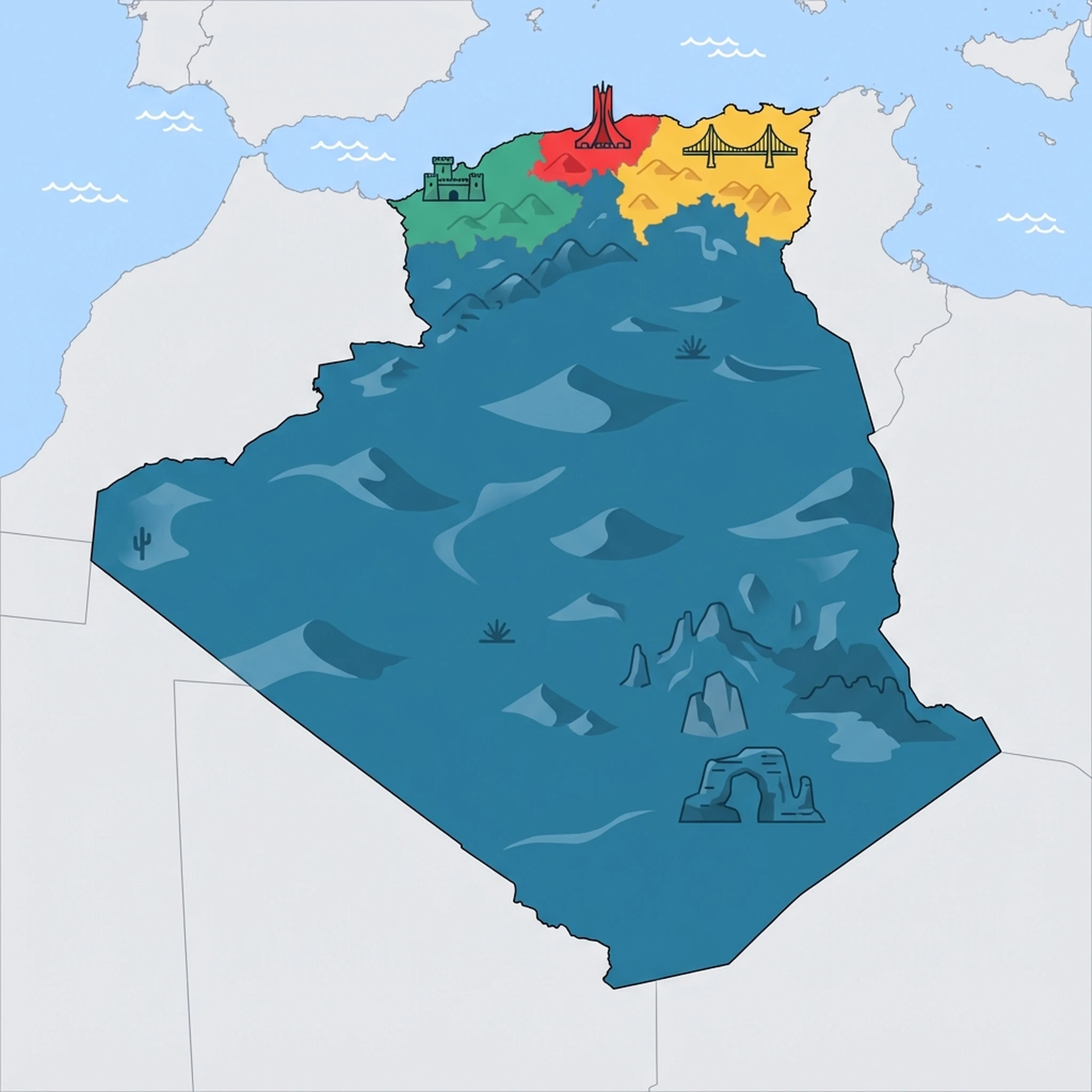 Map of Algeria