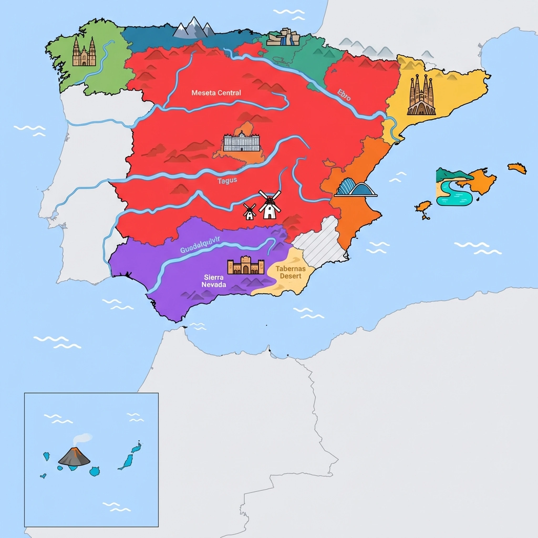 Map of Spain