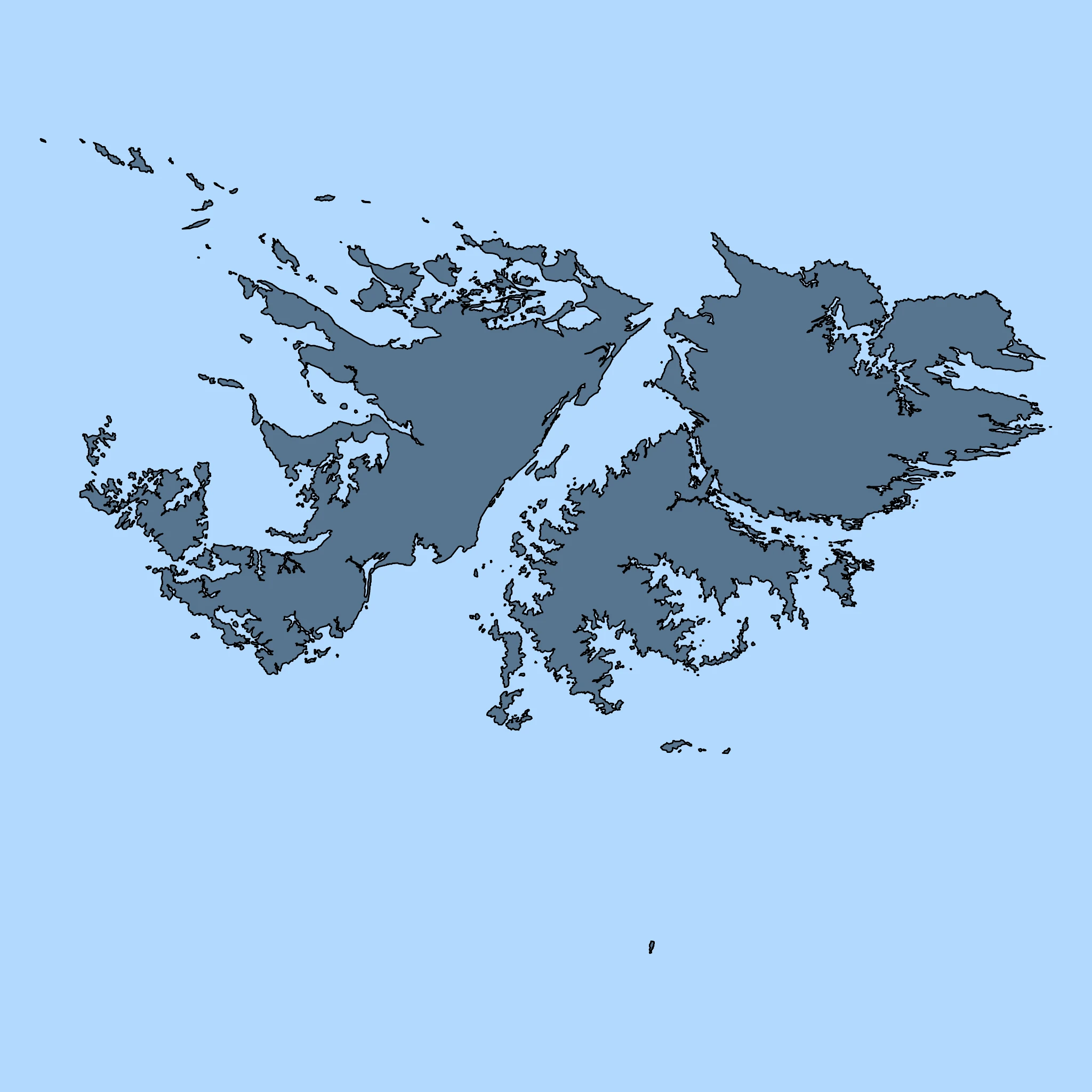 Map of Falkland Islands