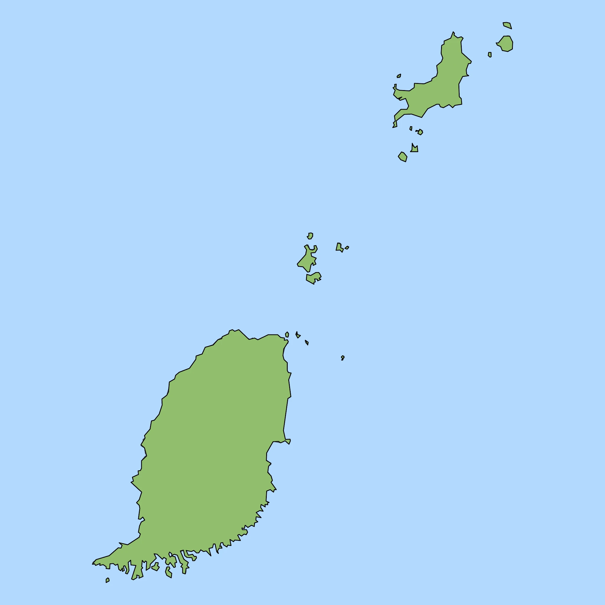 Map of Grenada