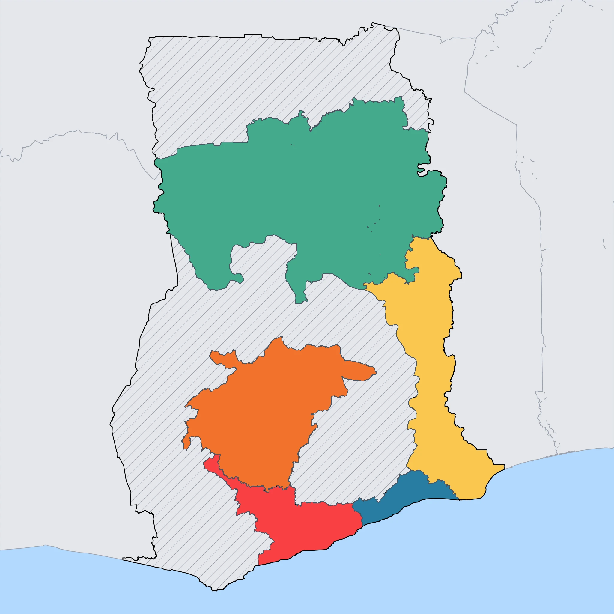 Map of Ghana