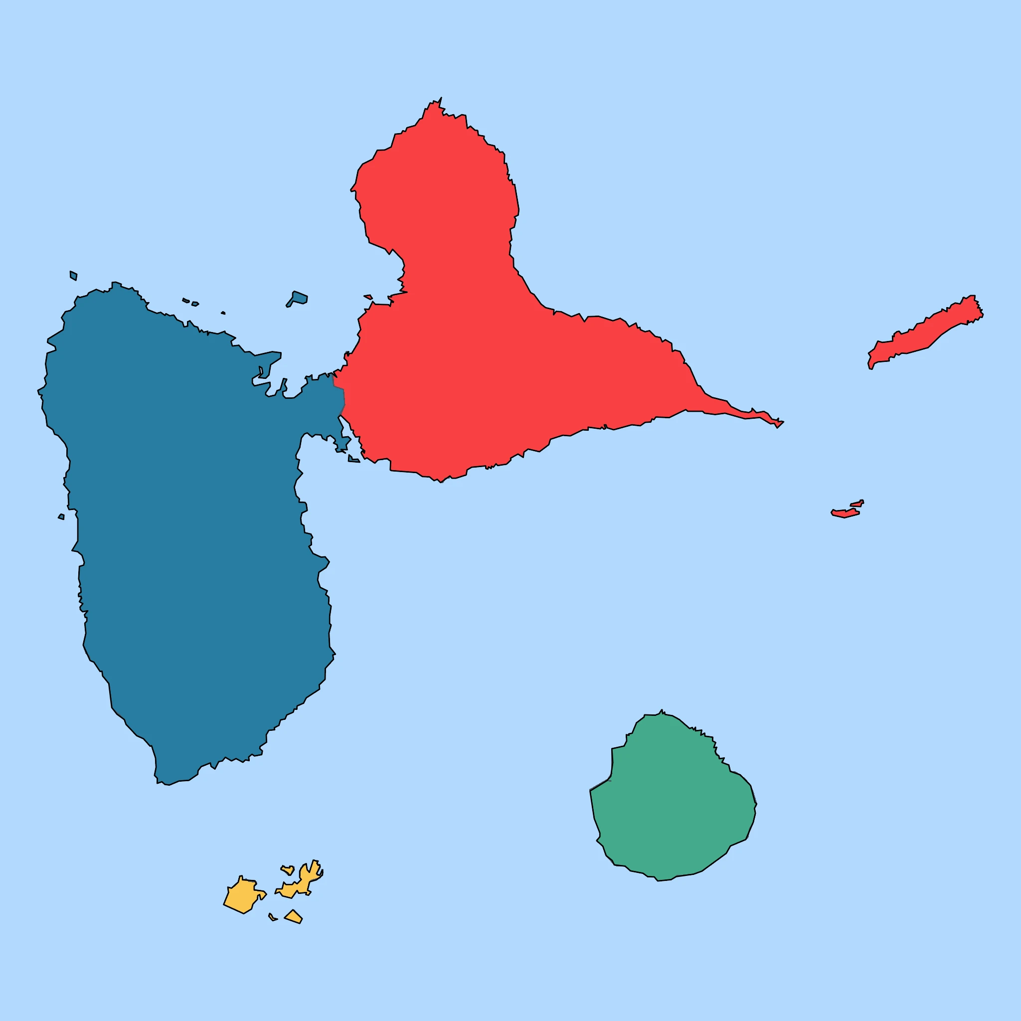 Map of Guadeloupe