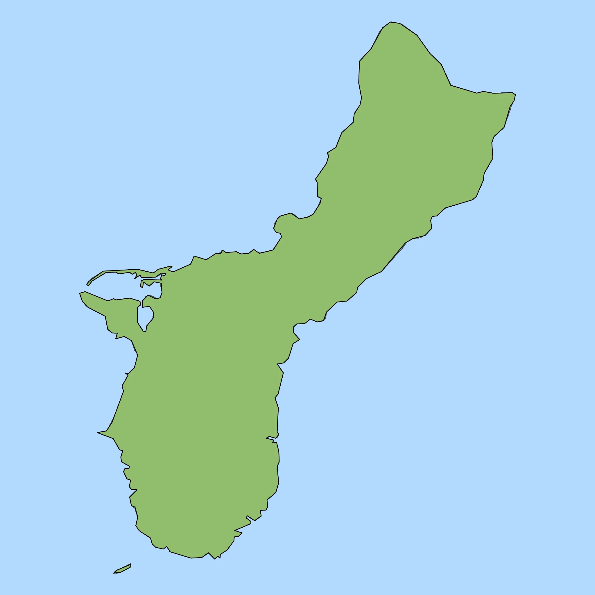 Map of Guam