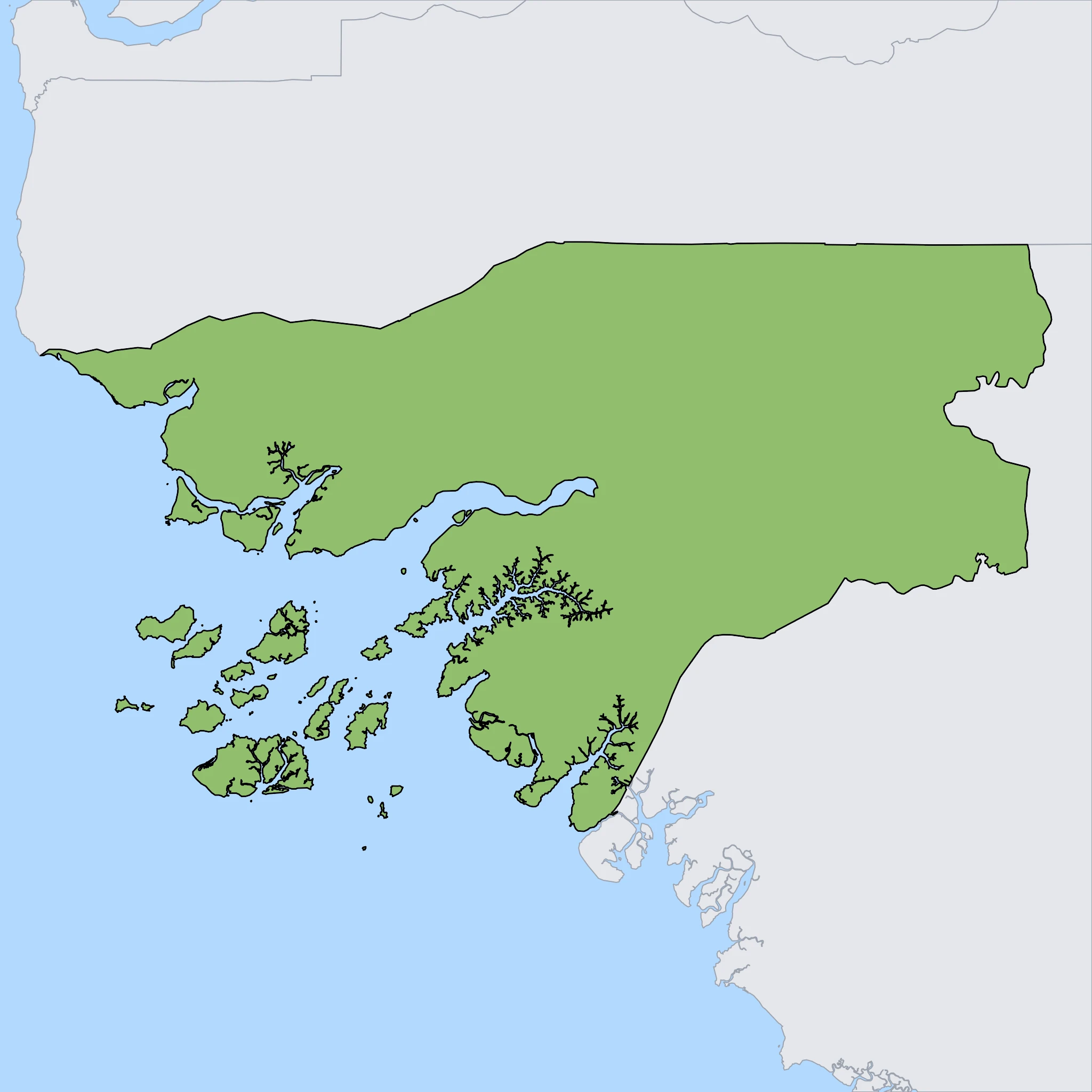 Map of Guinea-Bissau