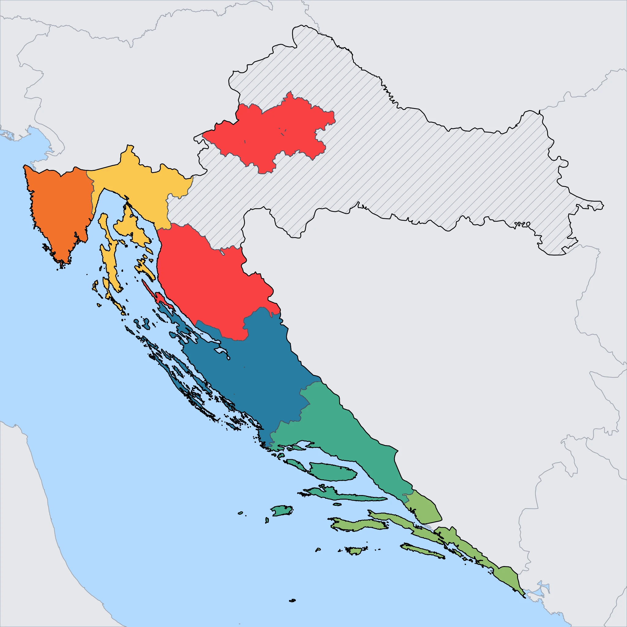 Map of Croatia