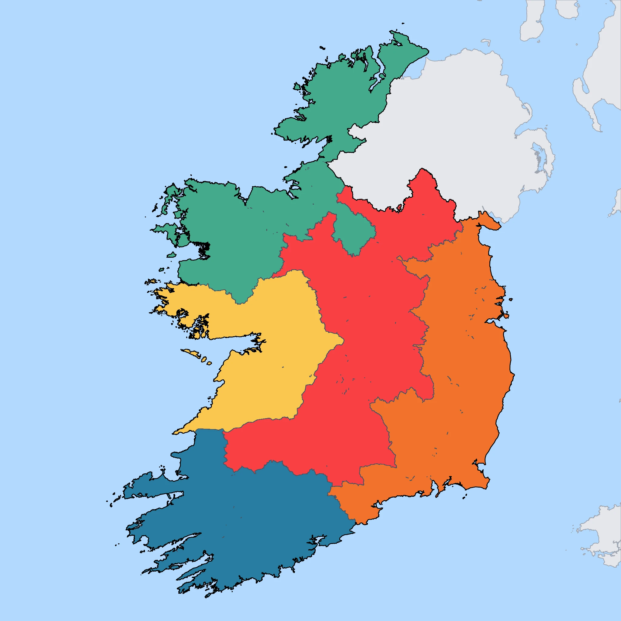 Map of Ireland