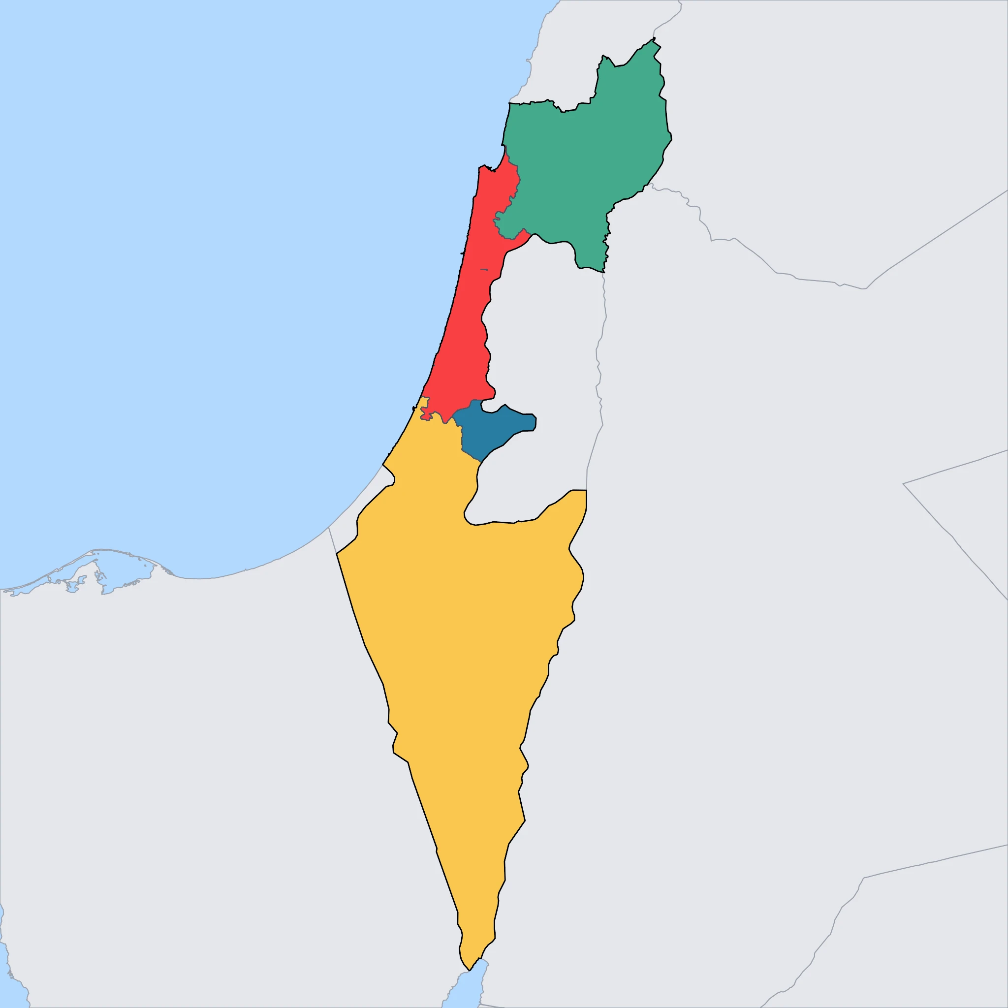 Map of Israel