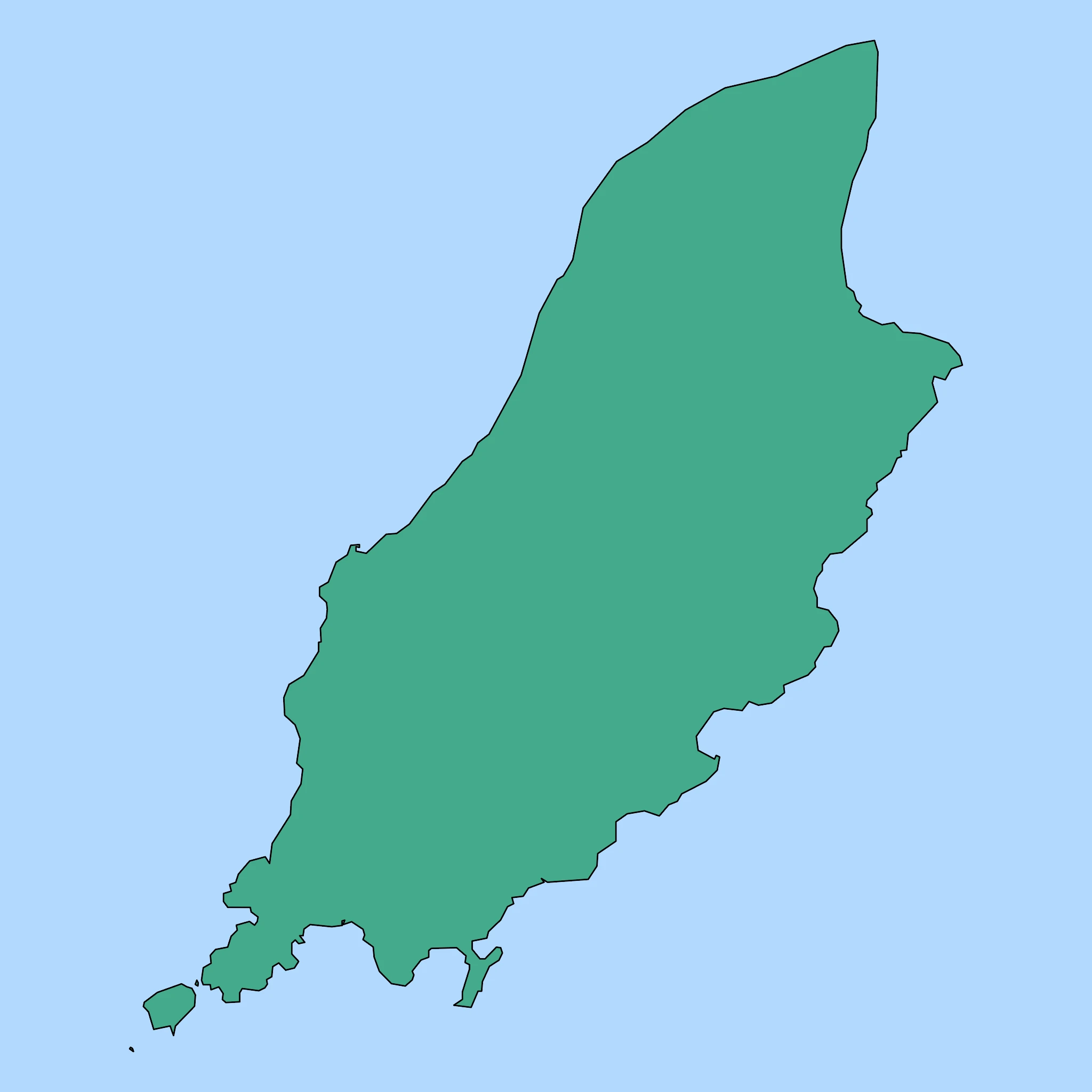 Map of Isle of Man