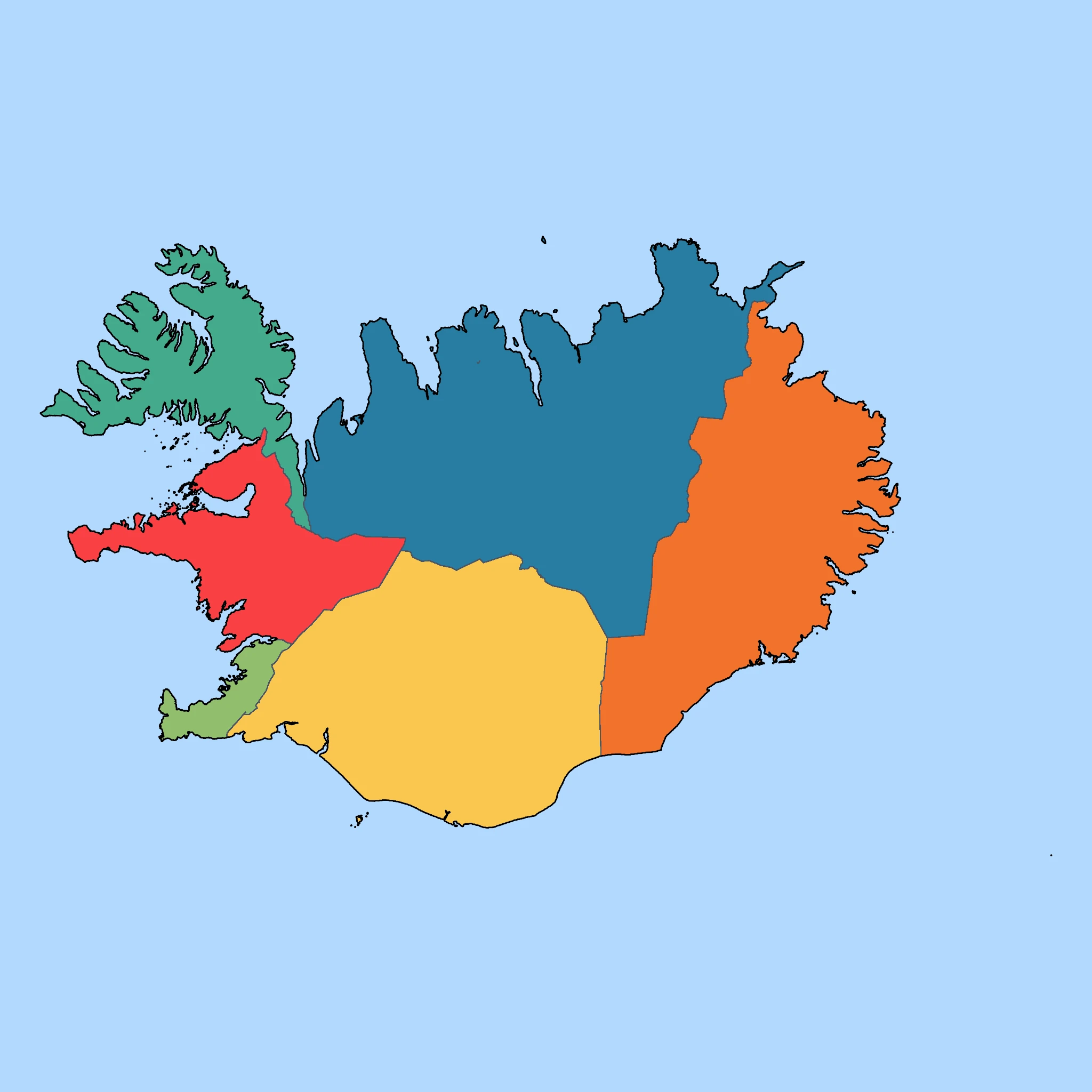 Map of Iceland