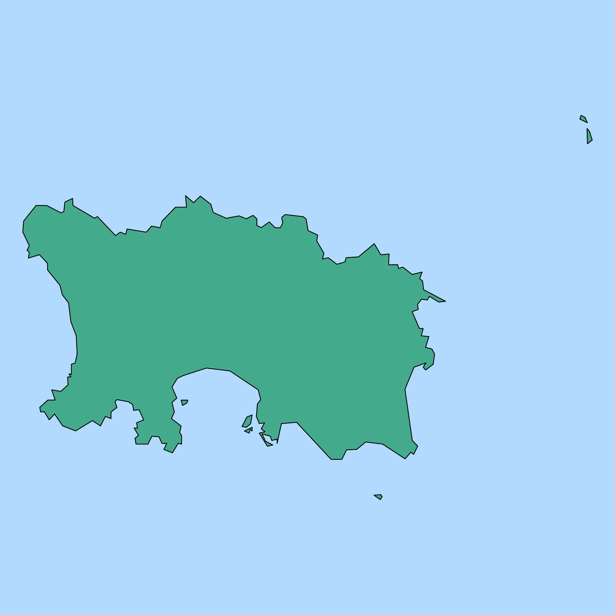 Map of Jersey
