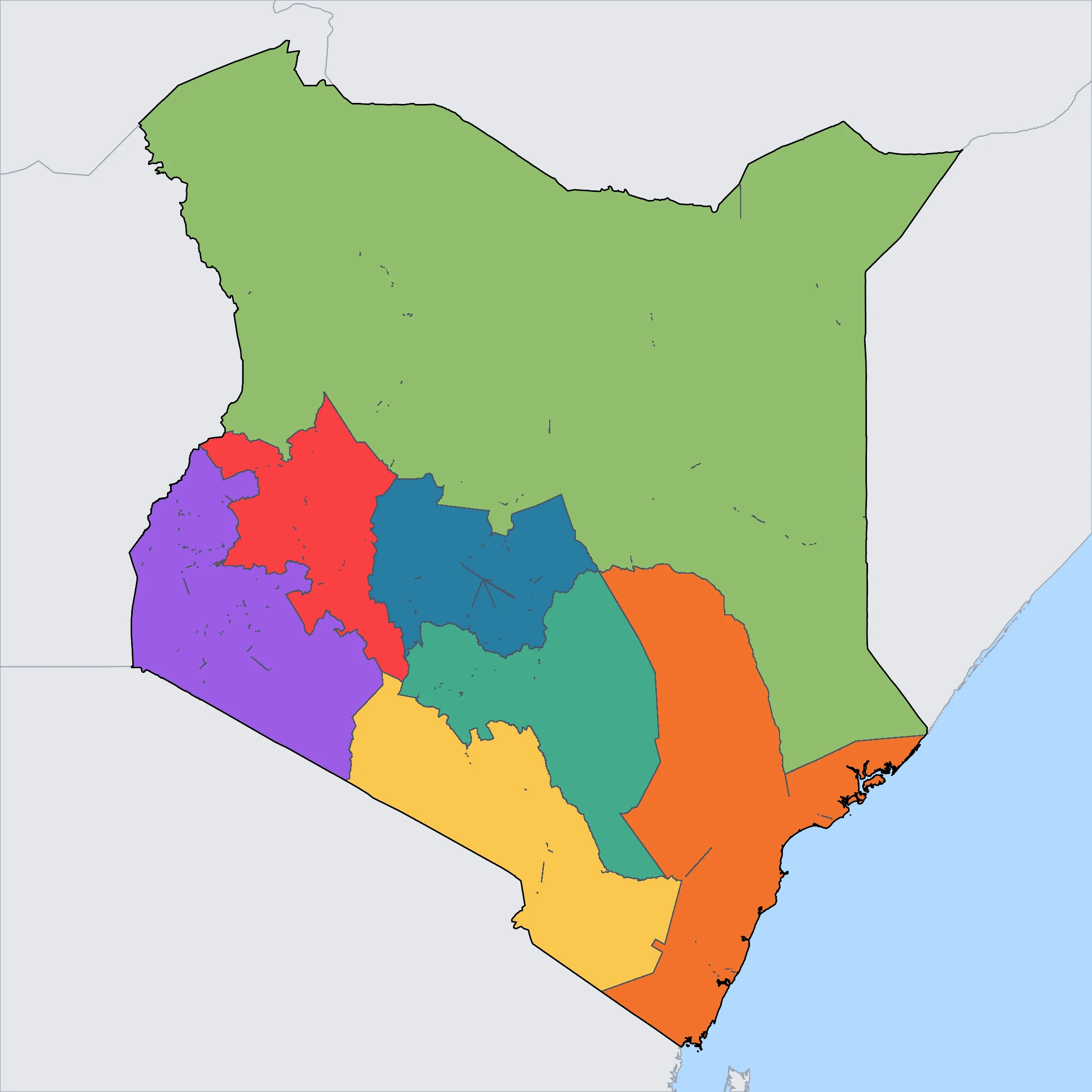 Map of Kenya