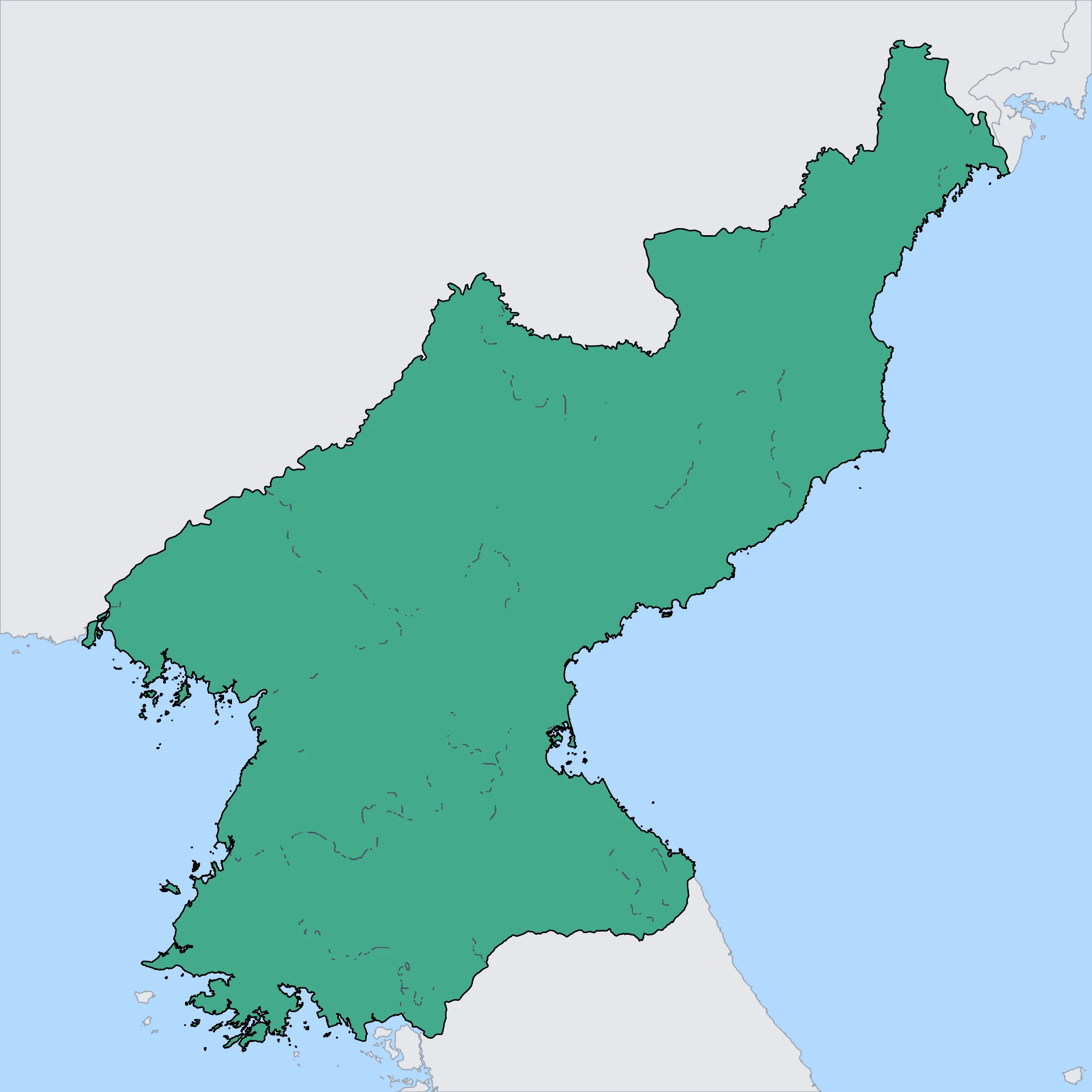Map of North Korea